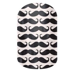 Brand New Full Set Jamberry Mustache Mo Mo Nail Wrap Stickers